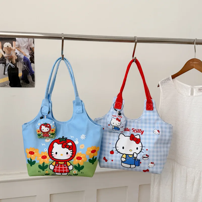 

HelloKitty New Women's Shoulder Bag Fashion High Quality Women's Handbag Cartoon Large Capacity Multi Functional Shopping Bag