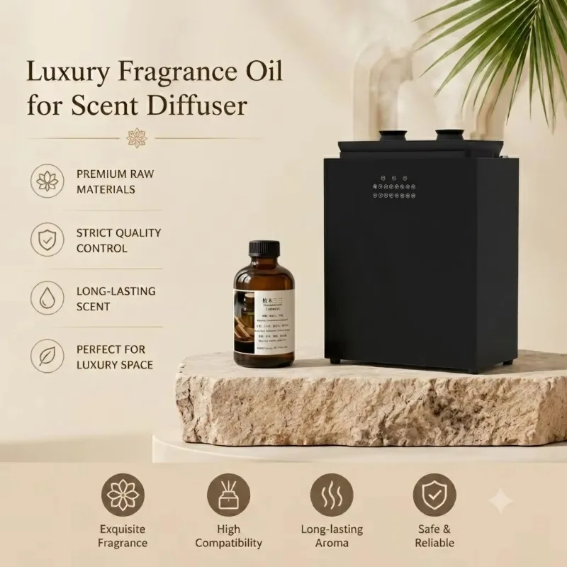 Commercial HVAC Waterless Electric Scent Diffuser 2pcs 500ml Bottles Essential Oil Diffuser Machine for Hotels Households