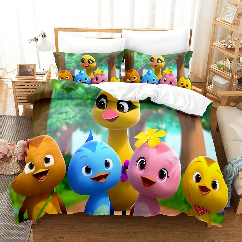 

Duvet Cover The Little Pheasants 3D Exquisite Cartoon Digital Print Bedding Set Comforter Bed Youth Home Decor Kids Boys Gift