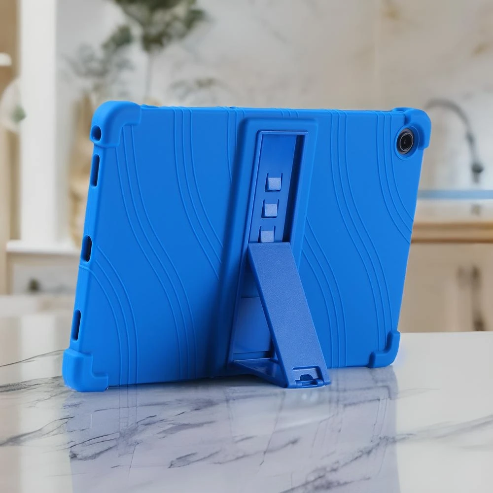 

Case For Lenovo Tab M10 Plus (Gen 3) TB-125F TB-128FU Tablet Safe Shockproof Silicone Stand Cover