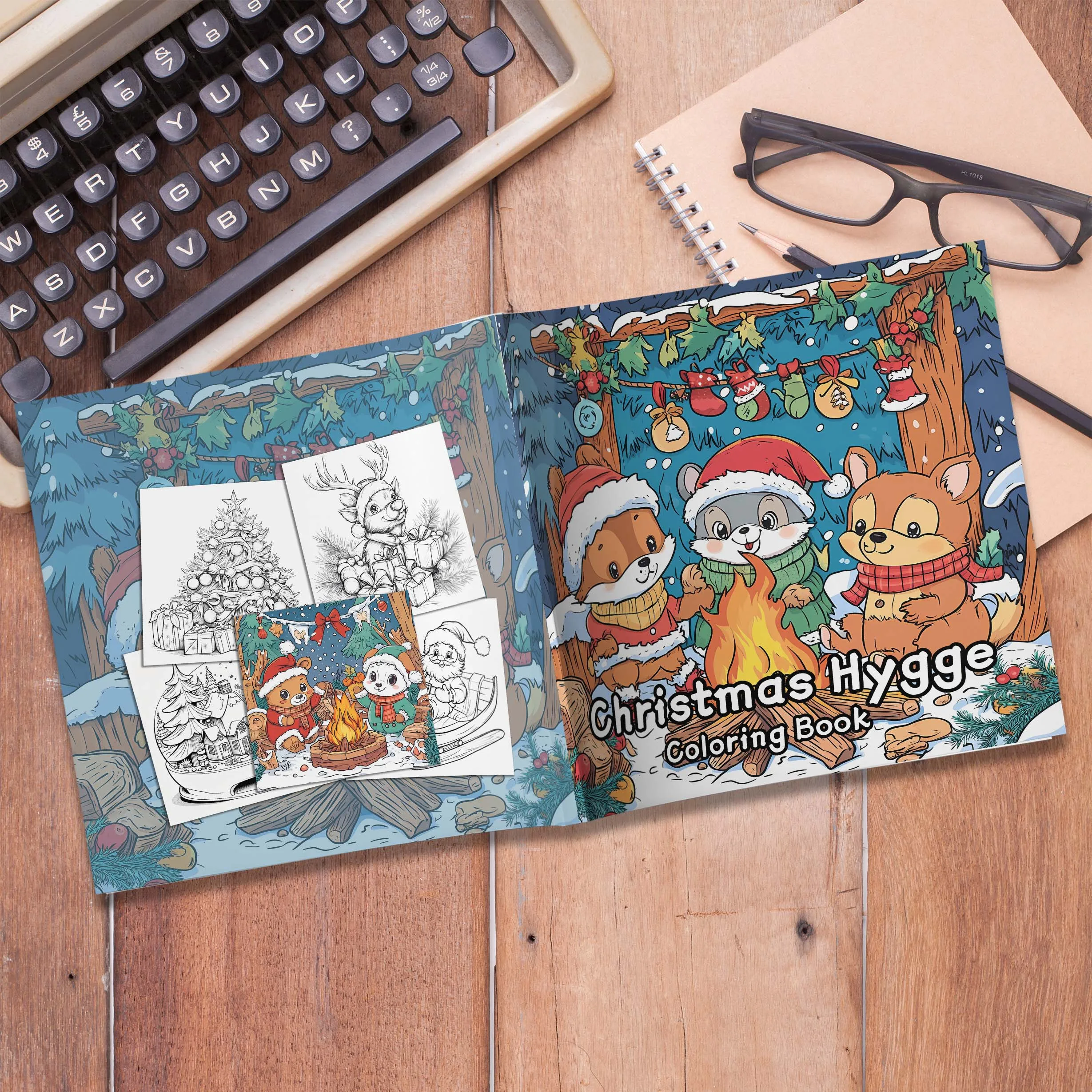 Christmas Coloring Books For Adults And Teenagers Feature Christmas Elements To Bring You Warm Moments Christmas Gifts ﻿