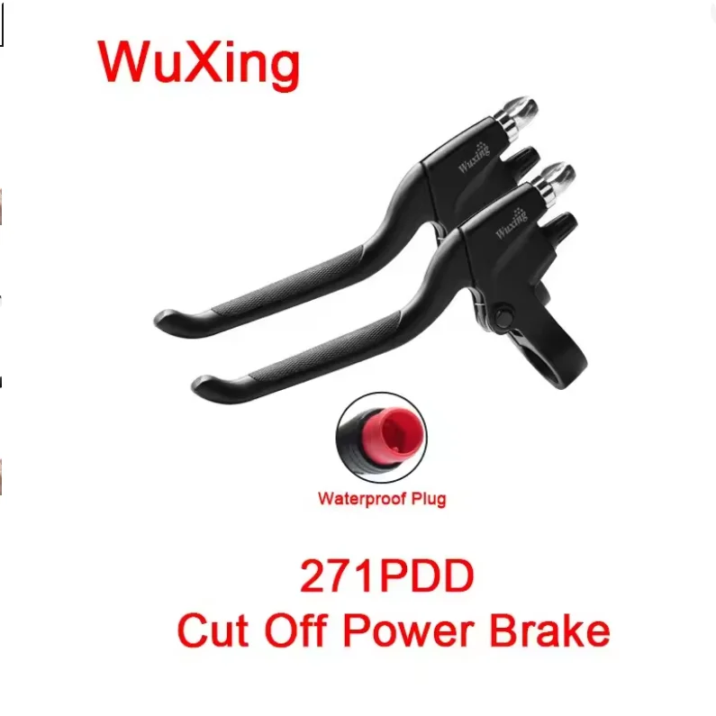 

Тормозной рычаг WuXing 271PDD 12V-72V для электросамоката Kugoo с отключением питания, 2-контактный водонепроницаемый разъем, аксессуары для велосипедов