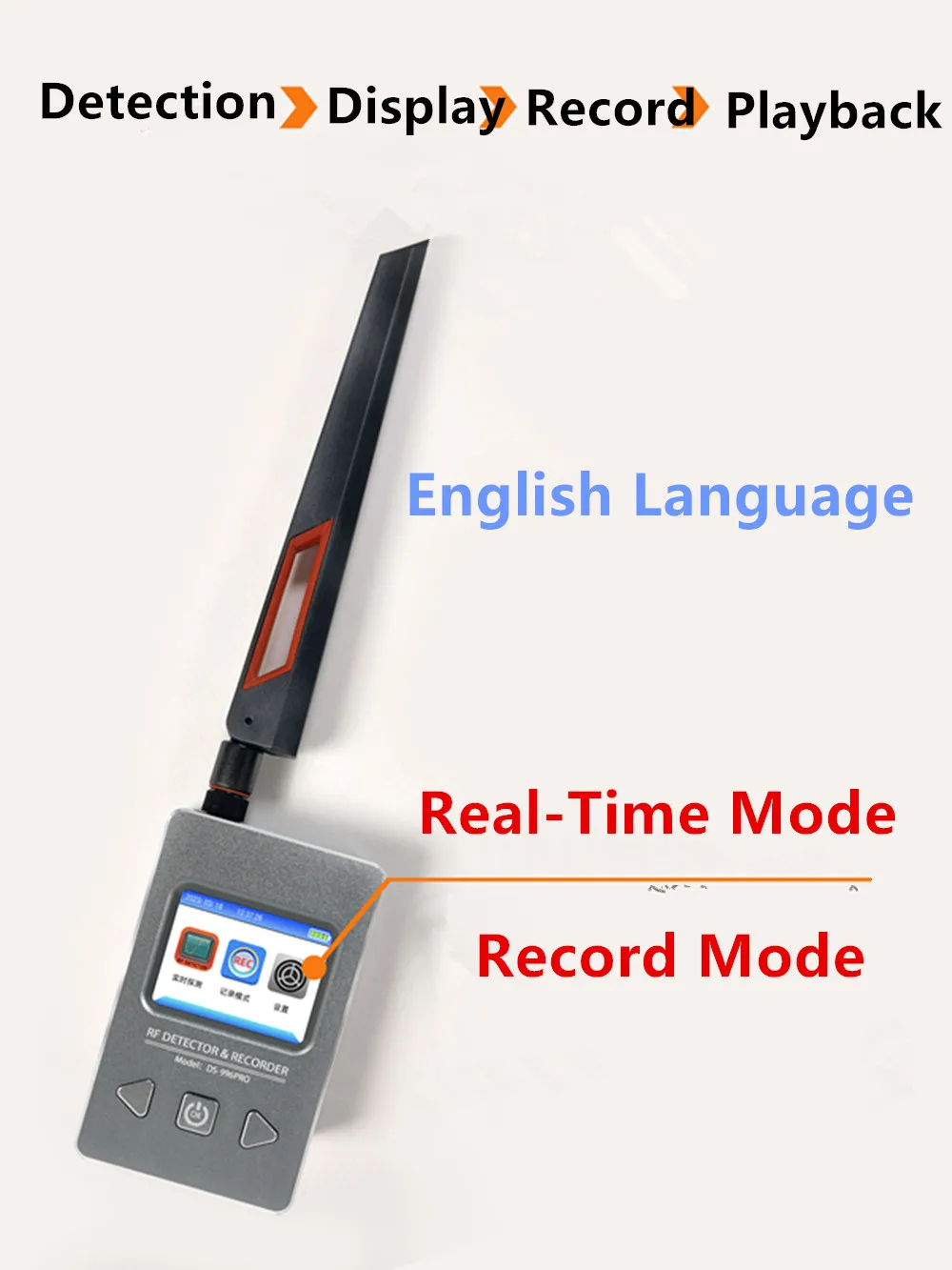 2024 GPS Recorder Playback 10Mhz-6Gh Magnetic Electromagnetic Wave Signal Detection Recording 2G 3G 4G Detector Analysis