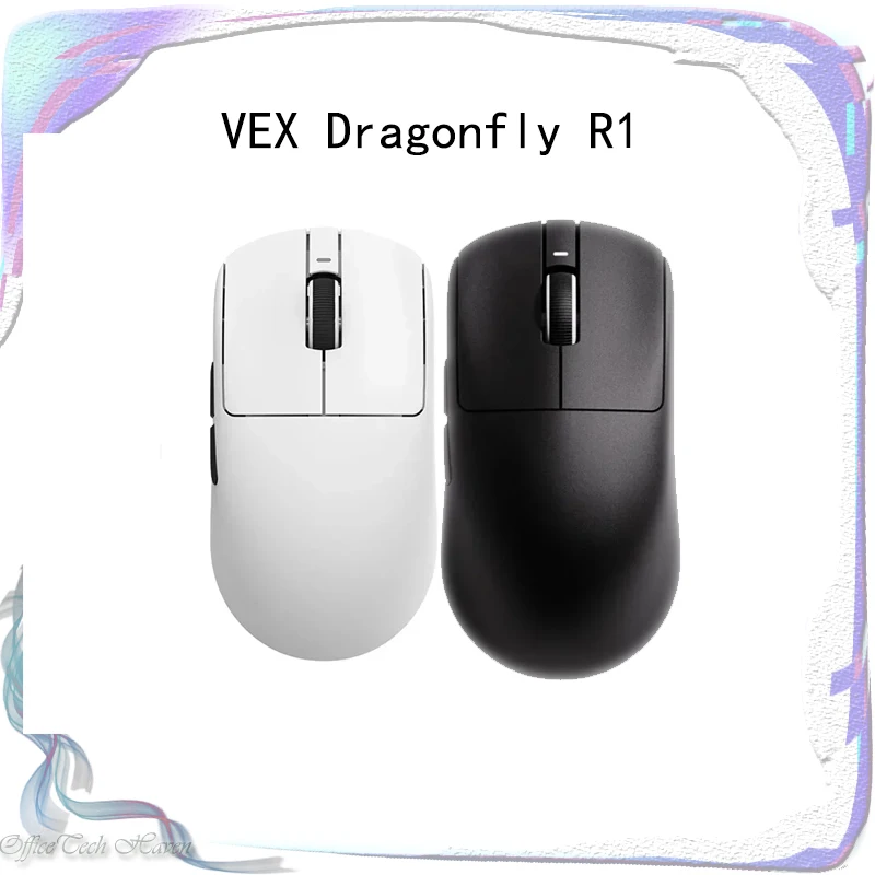 vxe dragonfly mouse sem fio do jogo r1 pro max paw3395 nordic52840 2khz peso leve velocidade inteligente x baixo atraso fps presente 01