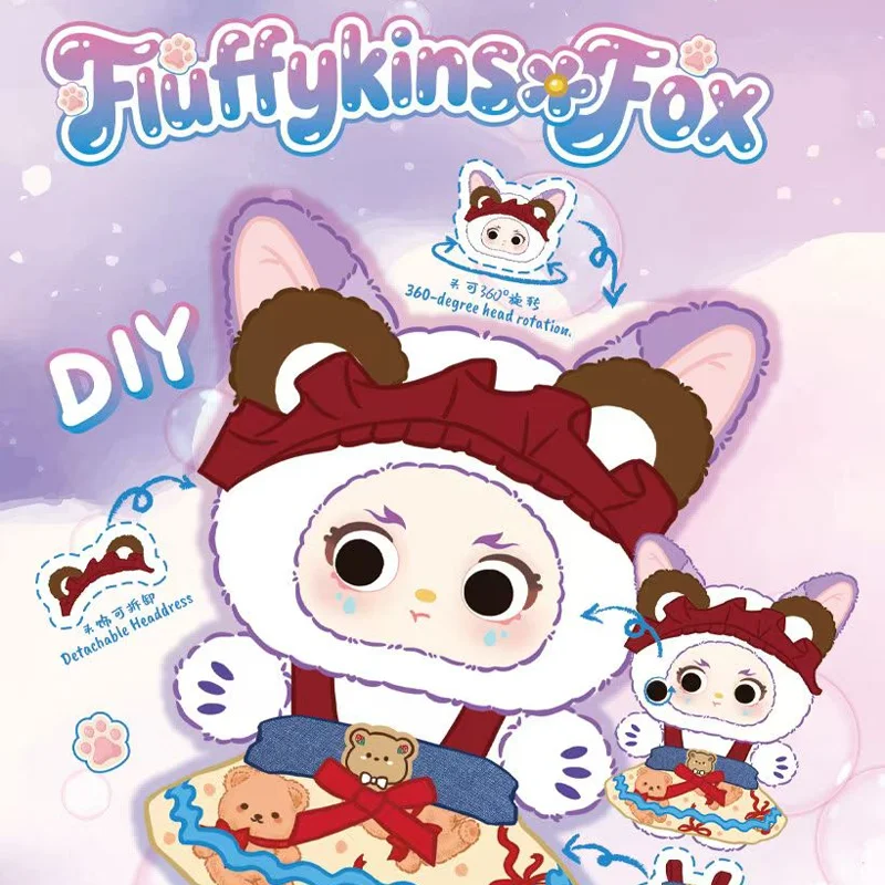 

Виниловая плюшевая слепая коробка XIVO Fluffykins Fox, модная игрушка, милая сумка, кулон, украшение для куклы, загадочная коробка, подарок-сюрприз, коллекционная