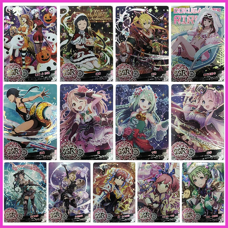 

Anime Goddess Story Rare Diamond Flash SSR Game Collectible Cards Nami Robin Yui Kirigaya Suguha Toys for boys Birthday Present