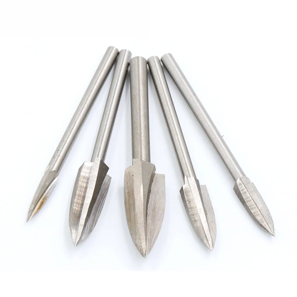 

5PCS/Set Wood Carving And Engraving Drill Bit Milling Cutter Carving Root Tools Woodworking Tools Accessories Drill Bits Tools