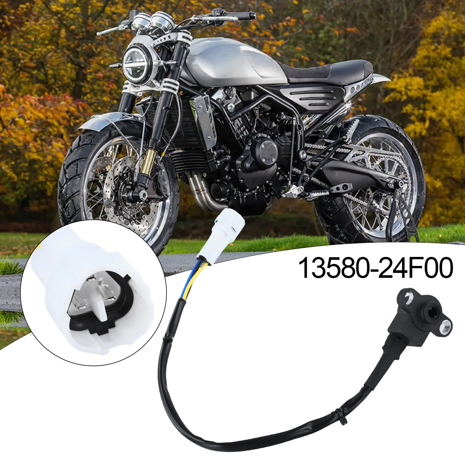 

Motorcycle Part Throttle Sensor Motorcycle 13580-24F00 ABS Black For GSX1300R For Suzuki Replacement Installation