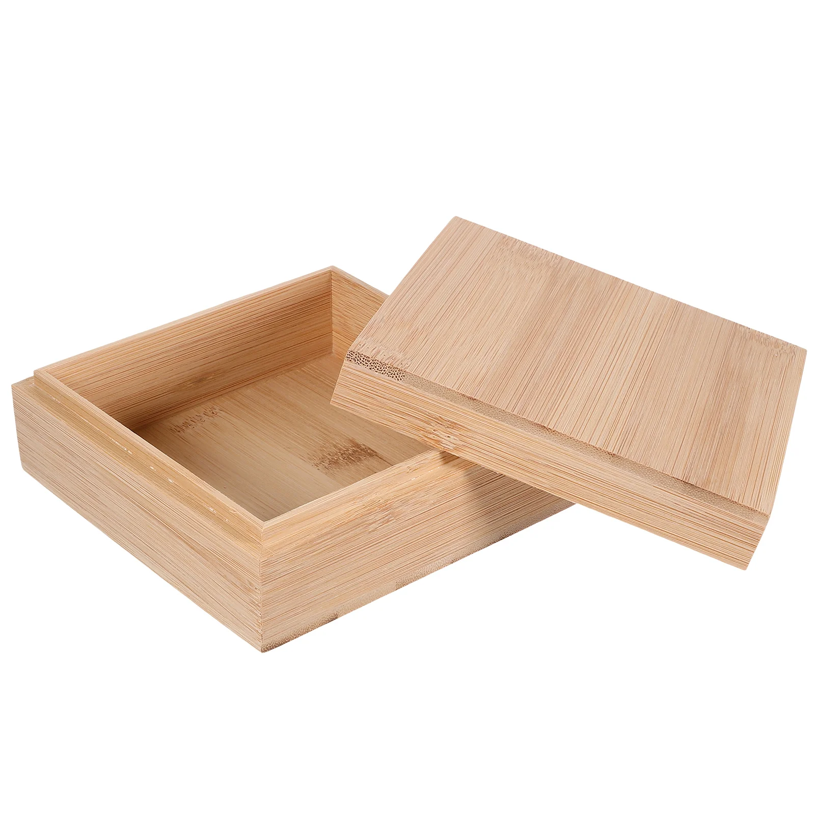 

Square Wooden Storage Rustless Office Desk ganizer Cosmetics Jewelry Stationery Pens Home Sundries Storage Box Wooden