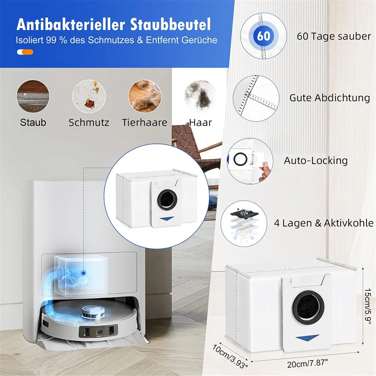 Ecovacs Deebot T20 OMNI/T20/T20 Max/T20 Pro 진공 메인 사이드 브러시 걸레 패드 필터 먼지 봉투의 새로운 핫 교체 부품