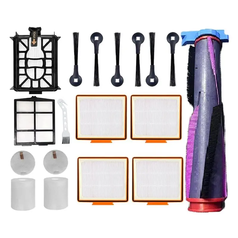 TFTP-18PCS For Shark AV2800ZE RV2820YE RV2820ZE AV2820S AV2820XEUS Vacuum Cleaner Parts Main Side Brush HEPA Filter