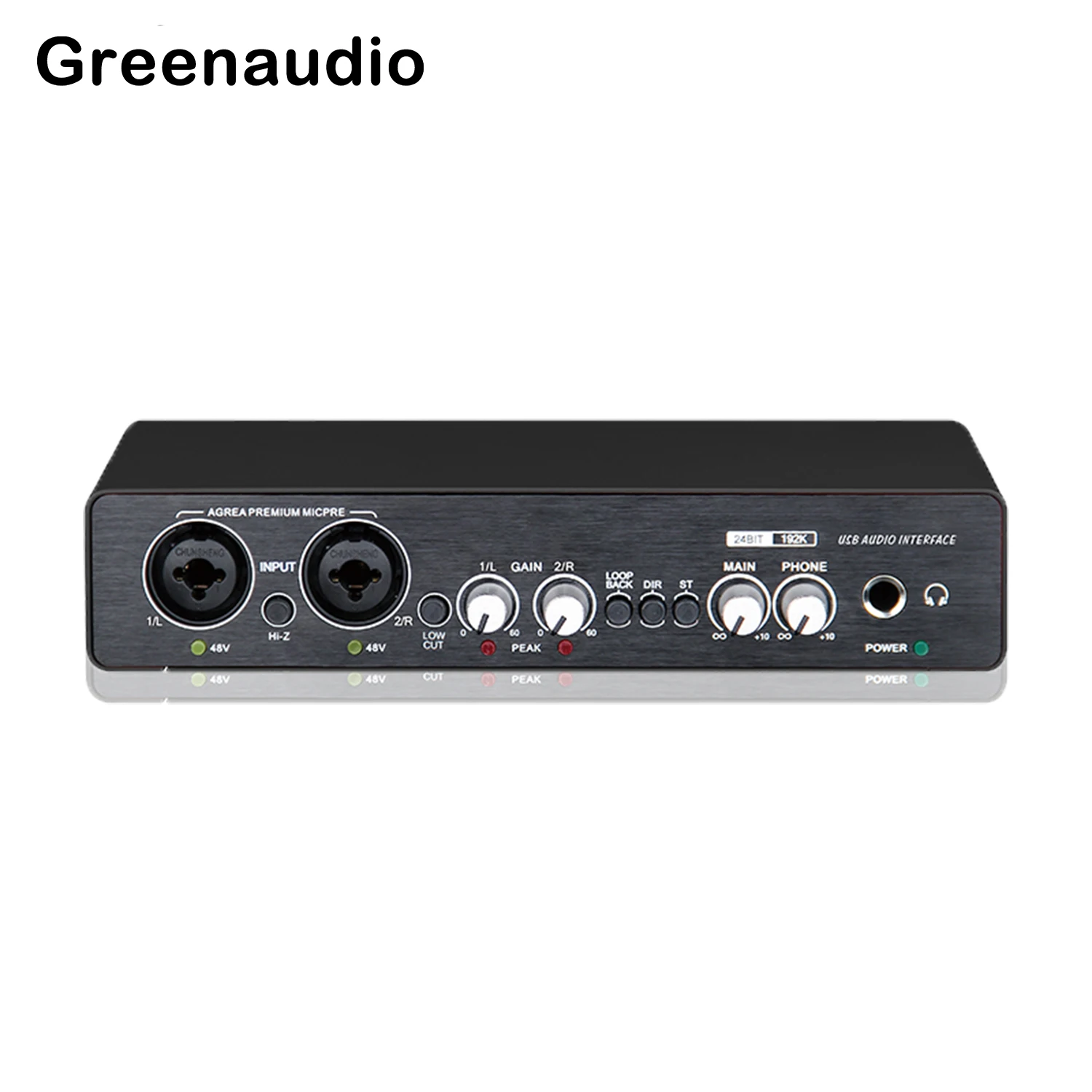 GAX-UC22 Sound Card Audio Interface 2 In 2 Out USB Audio Interface for Recording Streaming and Podcasting With XLR