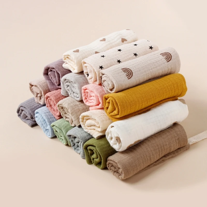 Cotton  Towel Newborn Baby Items 4 Layer Washcloths Baby Bibs Handkerchief Soft Saliva Towel  Feeding Burp Clot