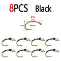 8pcs Black
