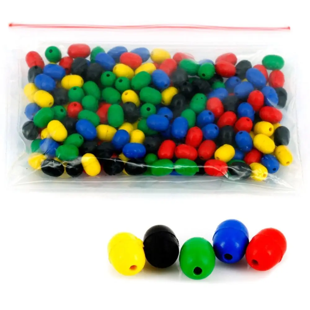 

100PCS/Lot Color Anti-collision Bean Fish Float Bead Block Bean Anti-tangle Bean Silicone Rubber Buffer Bean Fishing Accessories