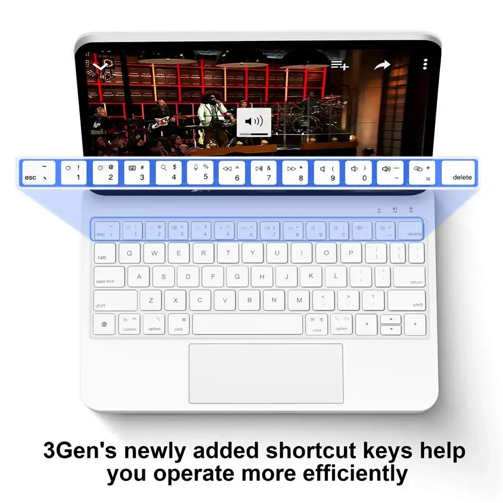 Imagem -02 - Magic Keyboard para Ipad Mini Case Teclado Capa sem Fio Coreano Espanhol Japonês Russo Inglês Português 8.3