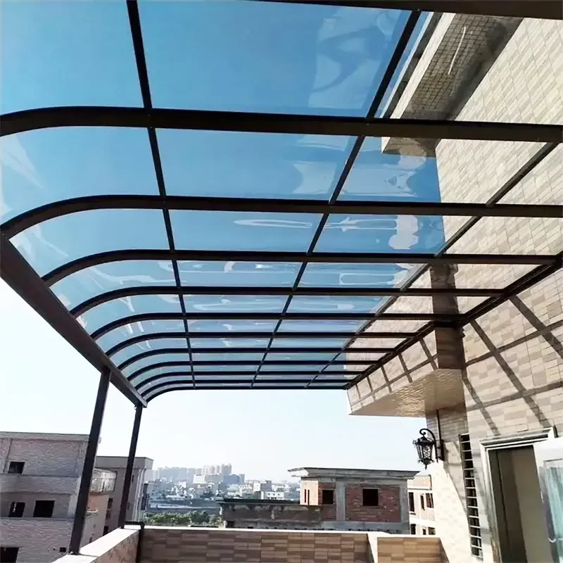CE Certification Starshine the Clear Advantage Transparent Polycarbonate Sheet Custom Awning for Natural Light