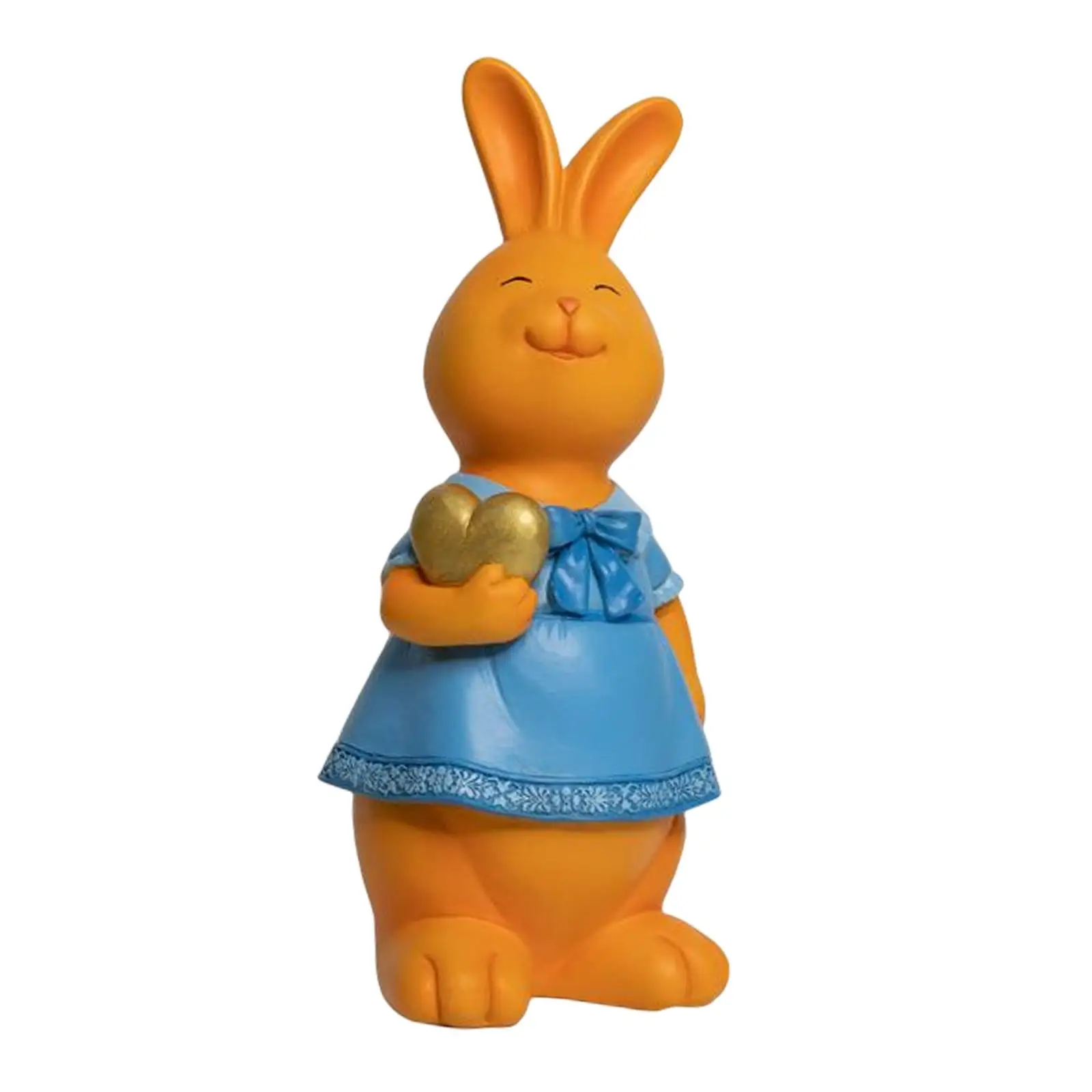 Cartoon Bunny Figurine Crafts Decorations Gift Desktop Bedroom Yard