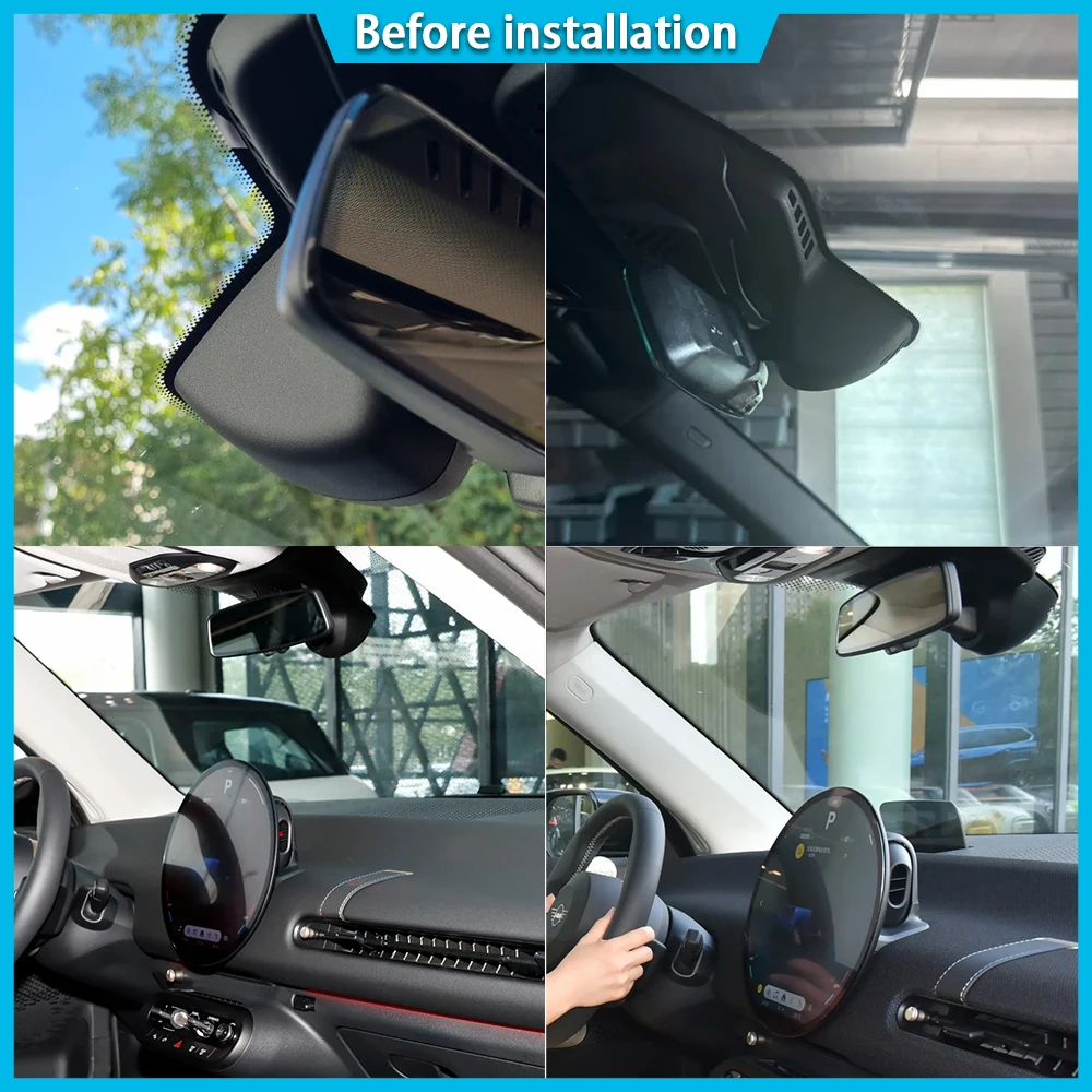 Untuk Mini Hatch Hardtop JCW Countryman Cooper S Sport C F66 F65 F67 U25 4K DVR Kamera Dasbor Perekam Video Lensa Sony