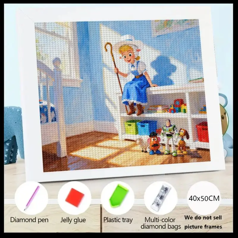 1 шт. Disney Pixar Toy Story Bo Peep & Friends 5D DIY Полный квадратный дрель Набор алмазной живописи, с милым персонажем мультяшного фильма