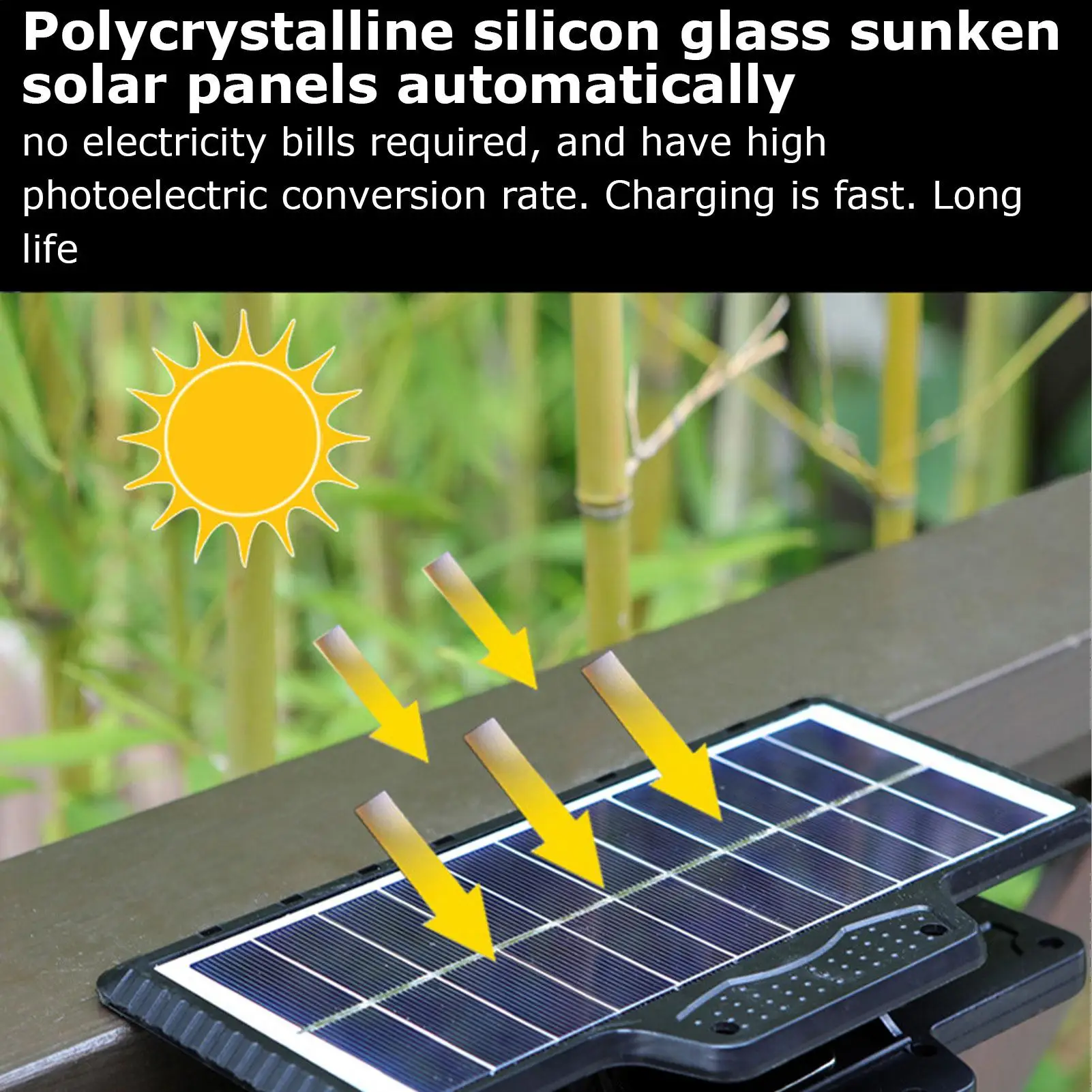 

Солнечная лампа IP44 Водонепроницаемая лампа сверхвысокой яркости 208 Светодиодная лампа на солнечной энергии с 3 цветовыми режимами для домашней парковки