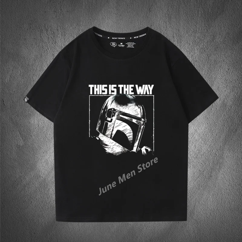 (Uniqlo) Star Wars T-shirt Y2k Tees Men Fashion Kid T-shirt Top Men Cotton T-shirt Top Summer Women T-Shirt Men Clothing