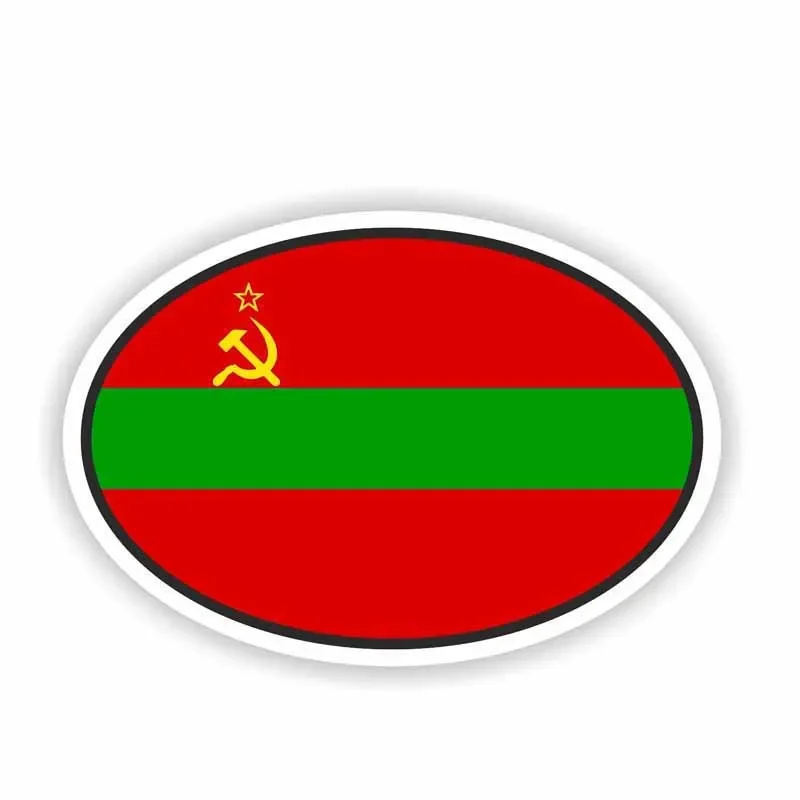 

Car Accessories Transnistria Oval Flag Car Sticker Decal Helmet Motorcycle Sticker