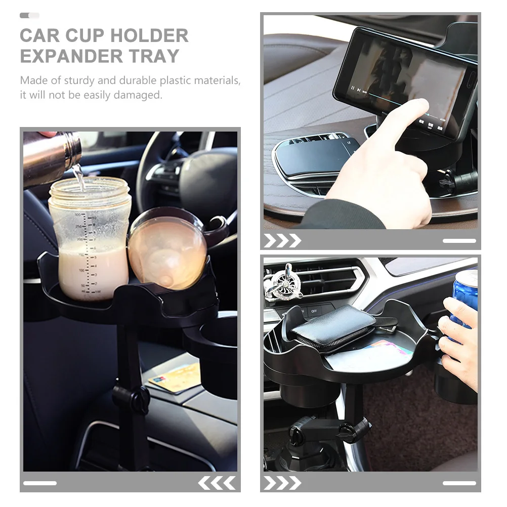 

Durable Car Cup Holder Expander Tray Easy Installation for Organized Vehicle Interior with Storage Car Cup Holder