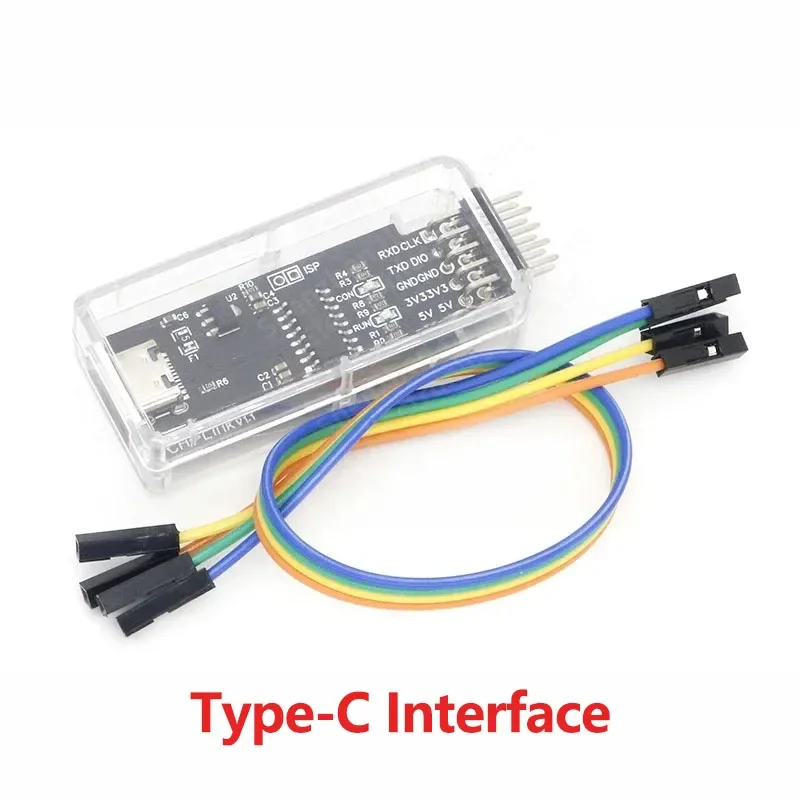 Wch-link محاكي cmsis-dap تنزيل نوع-C تصحيح ric-v عبر الإنترنت swdttl arm #4