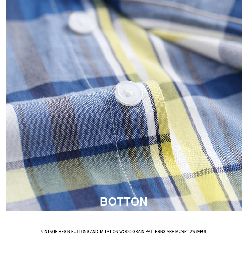 Casual Long-sleeve Shirts for Men Slim Fit Plain Shirt 100%cotton Plaid Striped Tops Soft Designer Fashion Korean Trends Clothes