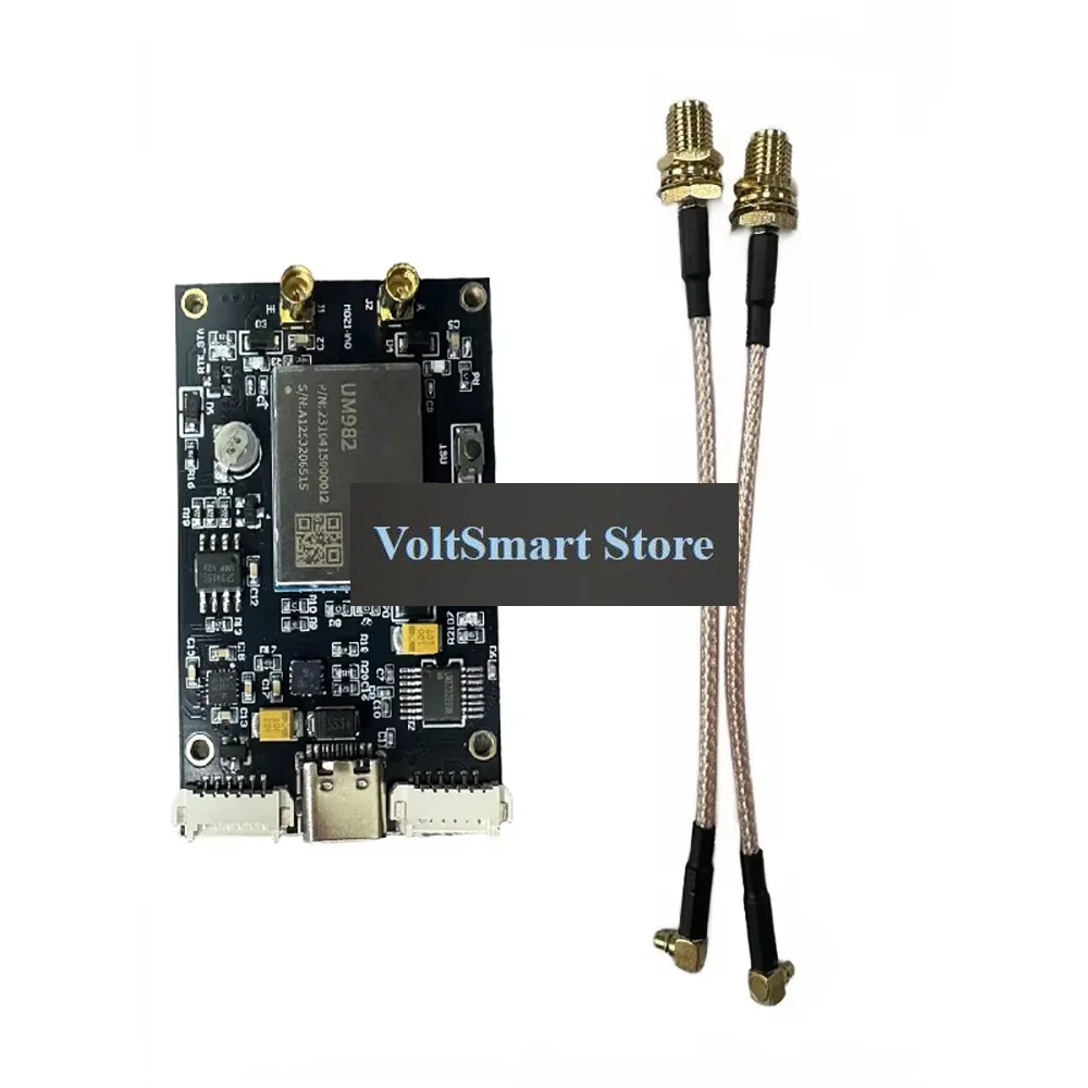 VoltSRS232 RS458 RTK UM982 Development Board Drive Free Car Navigation System Centimeter-level Differential Dual-Antenna GNSS Mo