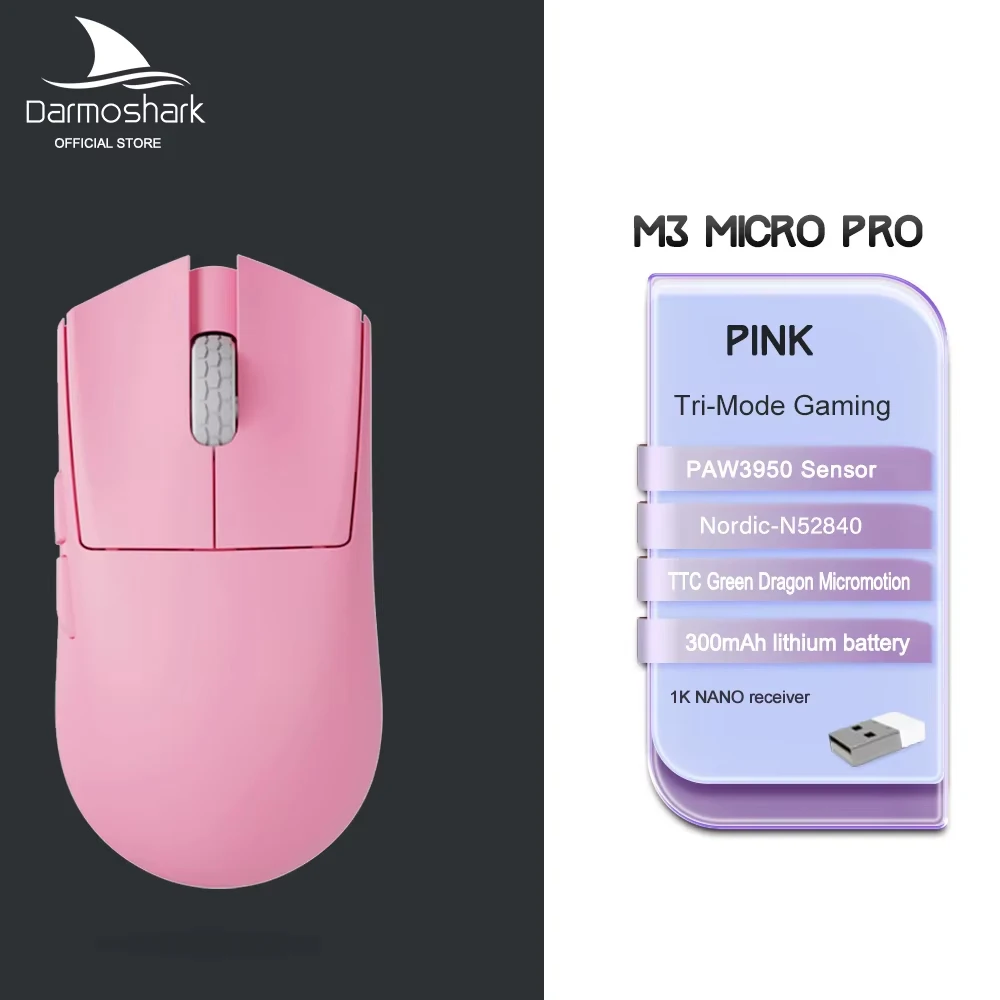 Darmoshark M3 Micro Pro 30000DPI Wireless Gaming Mouse