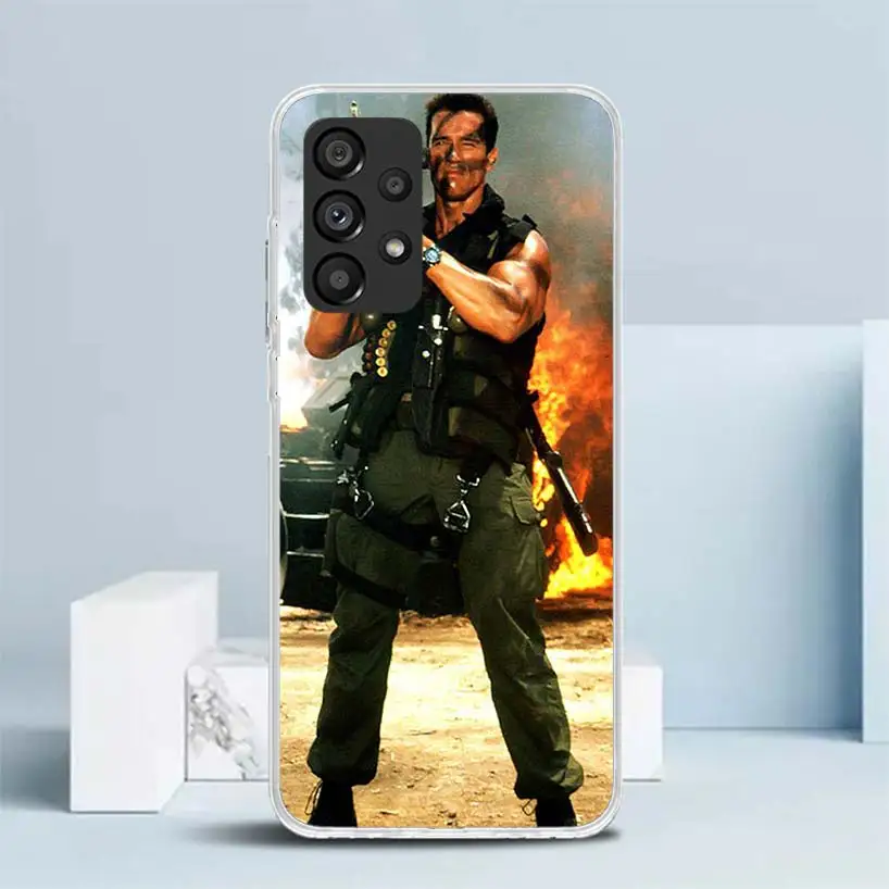 Arnold Schwarzenegger Terminator Soft Cover for Samsung Galaxy A52 A53 A54 A12 A13 A14 Phone Case A32 A33 A34 A22 A23 A24 A04S A