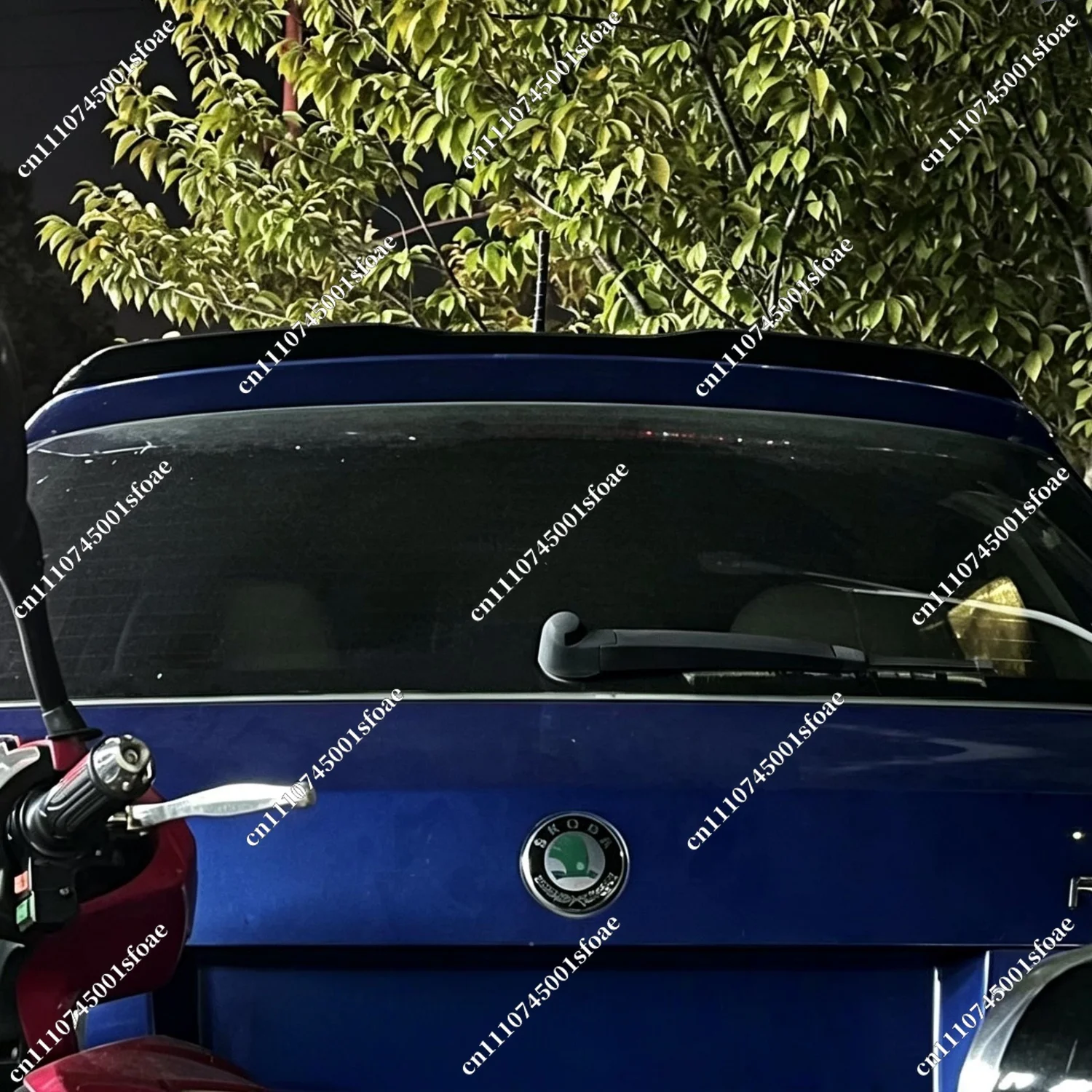 Roof Spoiler Cap for Skoda Fabia MK2 5J TSI TDI Hatchback Combi 2007-2014 Tail Wing Bodykits Tuning Gloss Black Painted Coat ABS