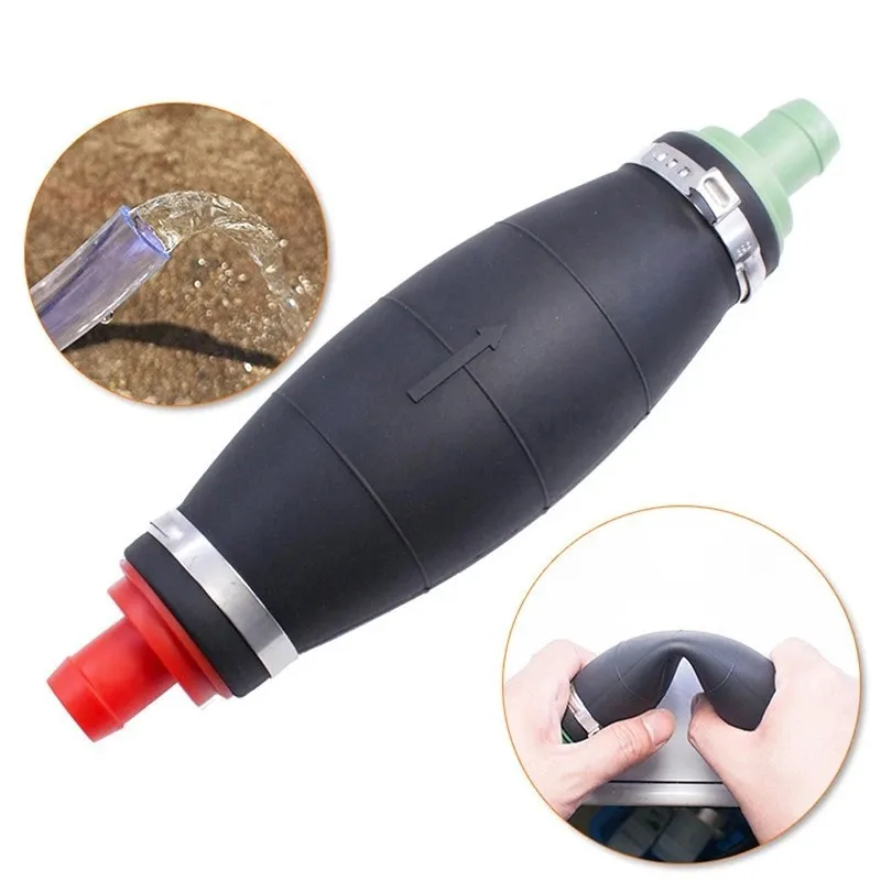 

6mm/8mm/10mm/12mm Hand Fuel Pump Line Rubber Aluminum Hand Primer Bulb Diesel Oil Transfer Petrol for Car Boat Marine Outboard