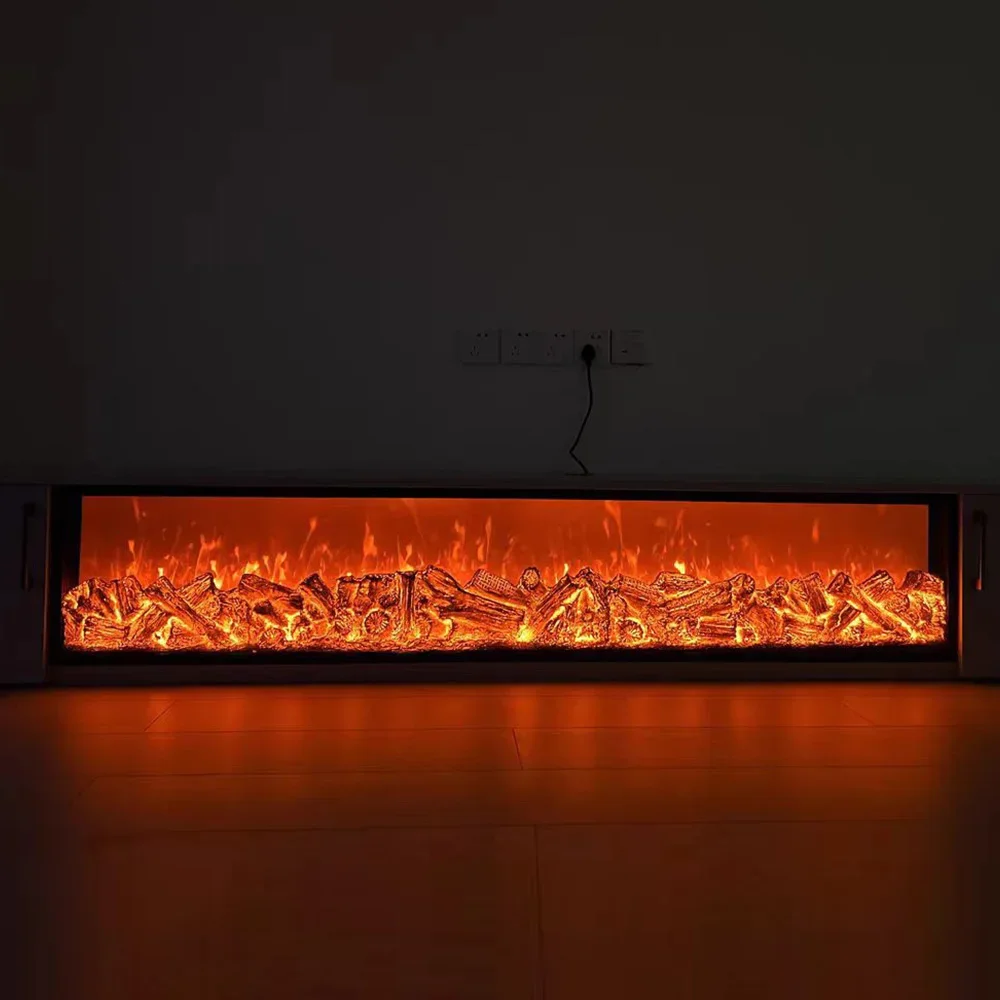 Customizable fireplace simulation flame decorative fireplace home embedded electronic artificial fireplace