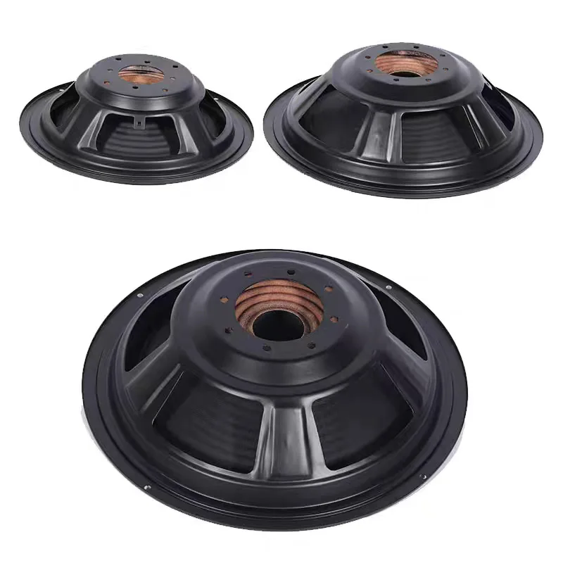 1pcs 8 10 12 15 inch Fake Speaker Bass Assist Passive Radiation Amplifier Inverting Iron Basin Holder Rubber Edge