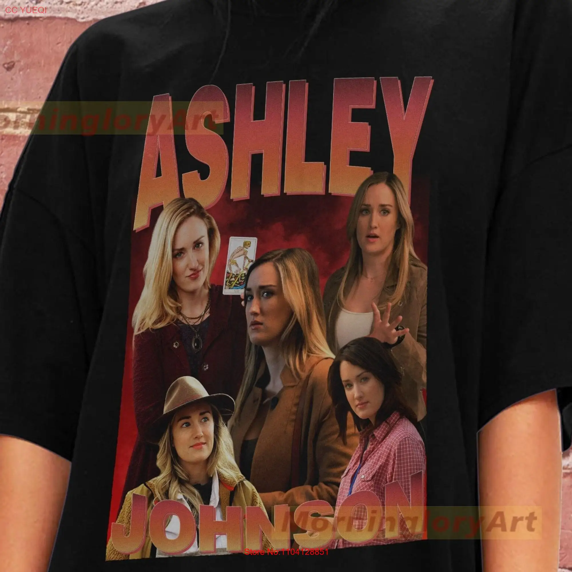 Ashley Johnson T shirT SweaT Sweater Cotton Clothing long or short sleeves