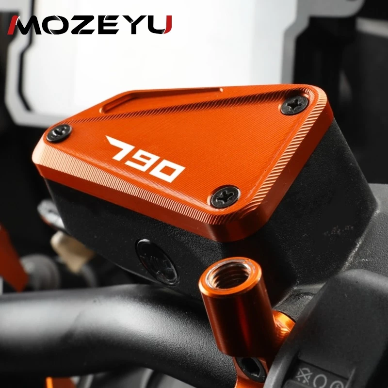 

For 790 Duke 790DUKE Fluid Reservoir Cap 2017-2022 2023 2024 2025 Rear Front Brake Fluid Reservoir Cap Guard Protector Duke790