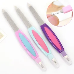 Metal Nail File, Nail Files For Natural Nails Made Of Stainless Steel, Sword Fingernail Files With Sharp Pointed Tip.