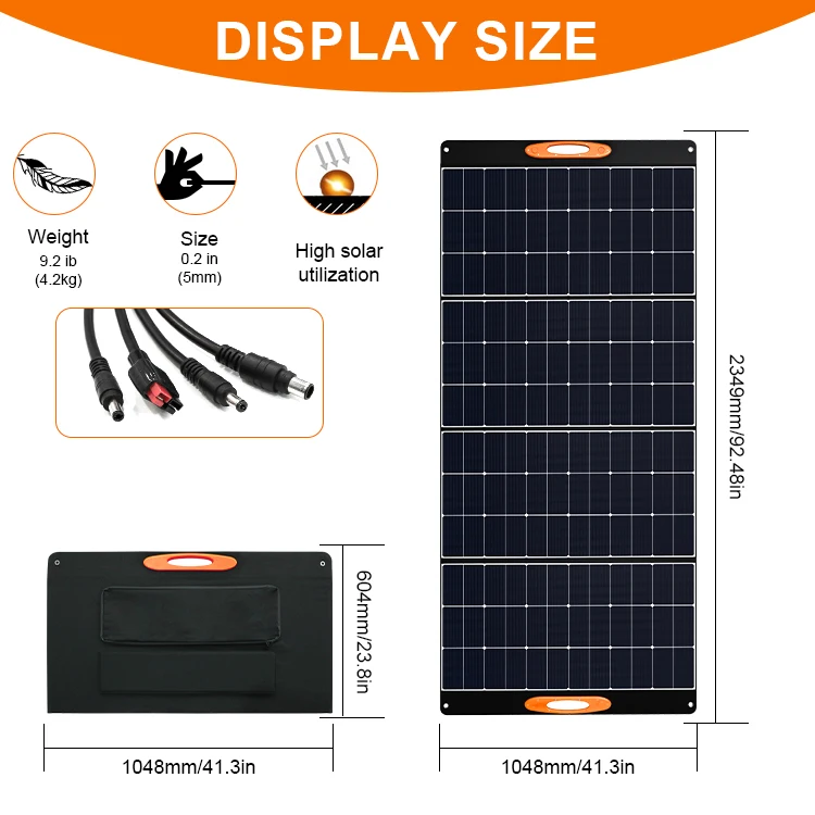 Foldable Sunpower for  solar panels kit Solar Panel manufacturer power station foldable portable solar panel 400w for camping