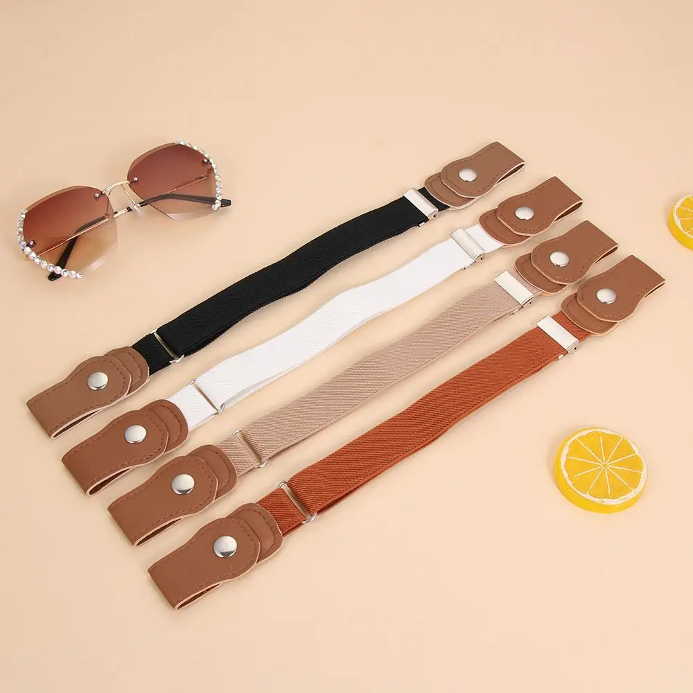 ปรับเด็กชายและเด็กหญิงยืดผ้าใบยืดเข็มขัดเอวเข็มขัดเด็กเข็มขัดหัวเข็มขัดฟรีเข็มขัด