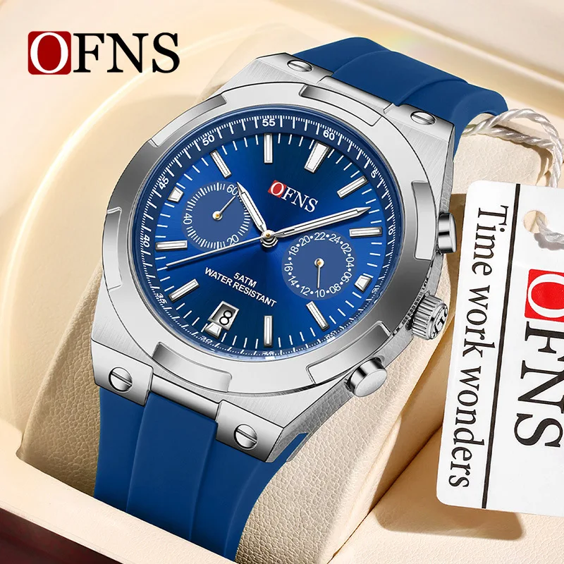 

Top Brand Military Quartz Watches Mens Silicone Strap Chronograph Wristwatch for Male Casual Sport Clocks Relogio Masculino