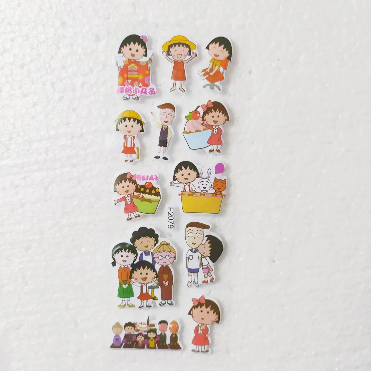 6pcs Japan Anime Chibi Moruku Han Stickers Stationery Notebook Scrapbook Paper Diary Kawaii Chibi Maruko Chan Sticker