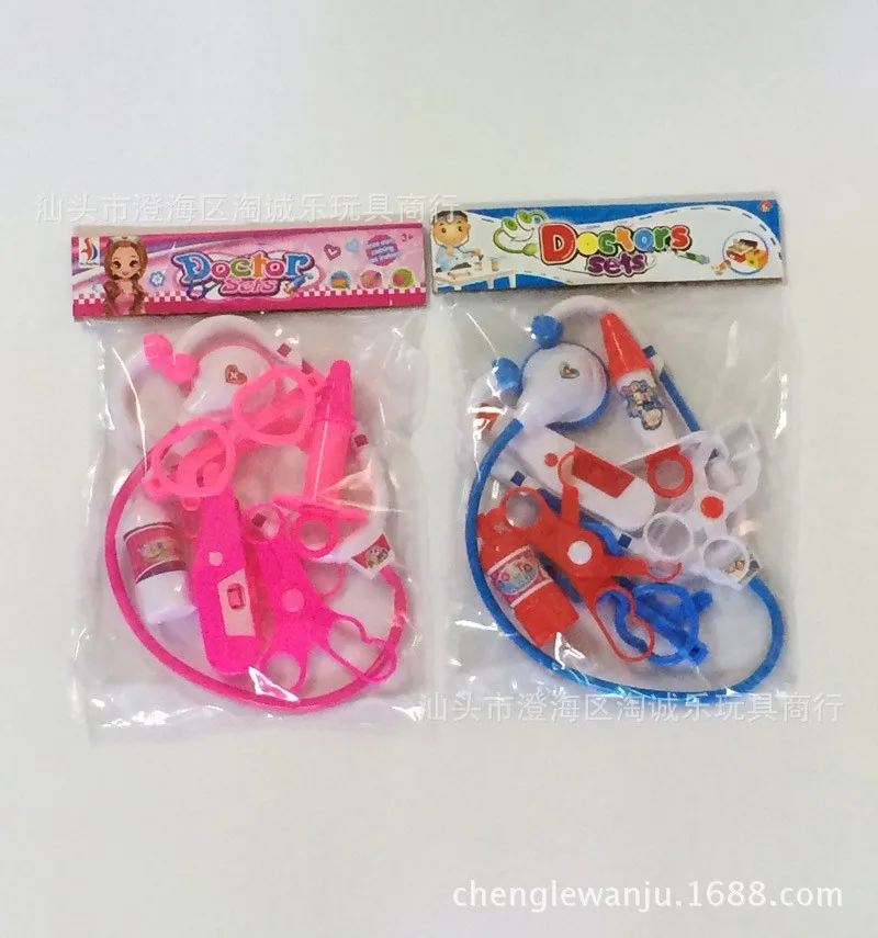 Brinquedos educativos de casinha de brincar para crianças, conjunto de médico, brinquedos de imitação de médico, brinquedos de injeção e estetoscópio para bebês.