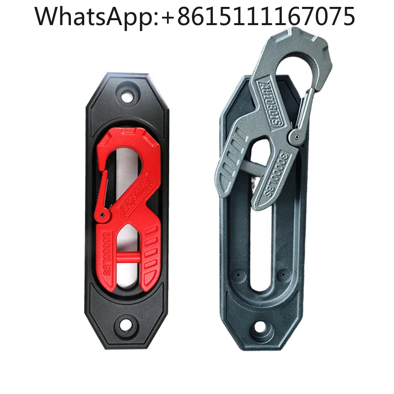 4WD Off-Road Winch Roller Fairlead Shackle Kit, Aluminum Hawse Cable Guide for Truck SUV Accessories
