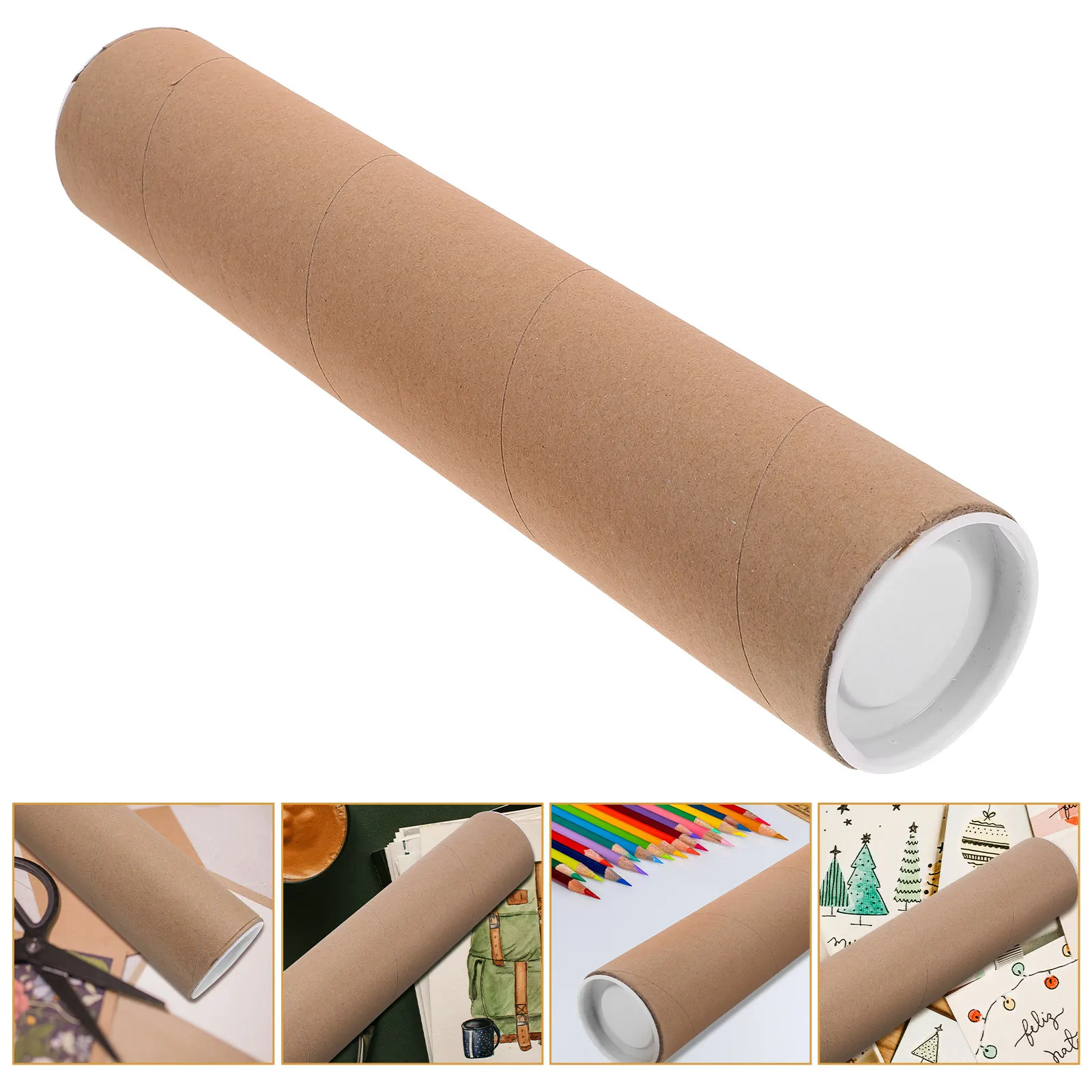 

Blank Kraft Paper Tubes for DIY Crafts Classroom Art Projects Poster Storage Painting Roll Blueprint Tubes Cardboard Tube Craft