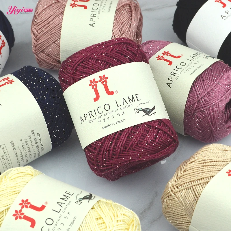 HAMANAKA APRICO LAME   handwork  cotton yarn line thread 1roll=30g=115meters