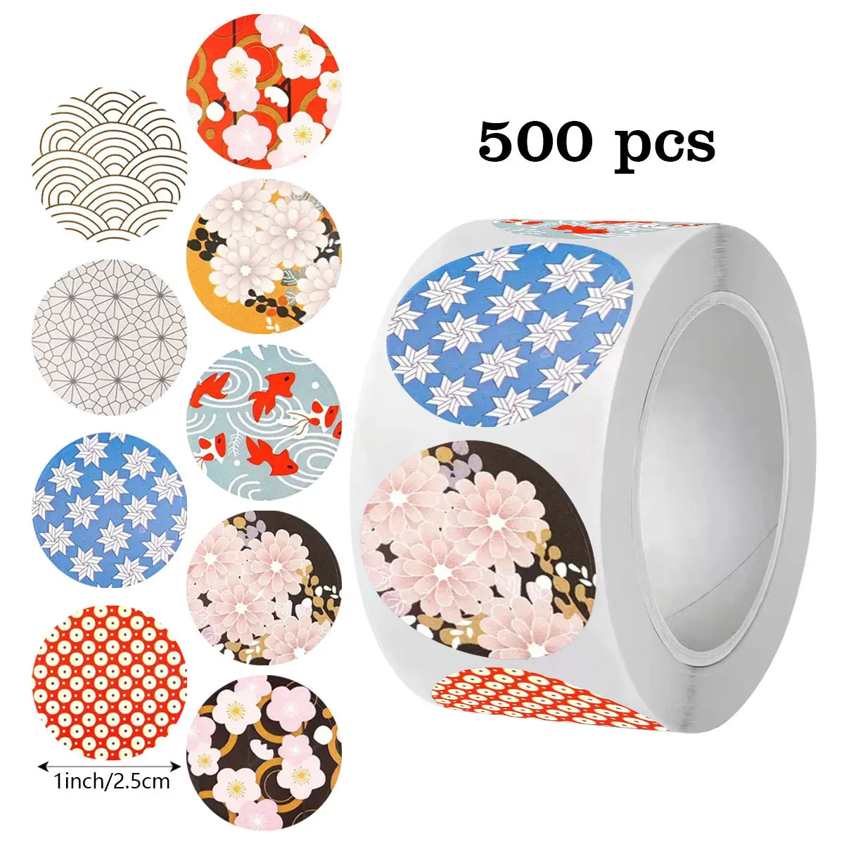 1 inch ronde 500 stuks bedank stickers voor kleine bedrijven, verpakkingen, feestbenodigdheden, inpakpapier, enveloppen