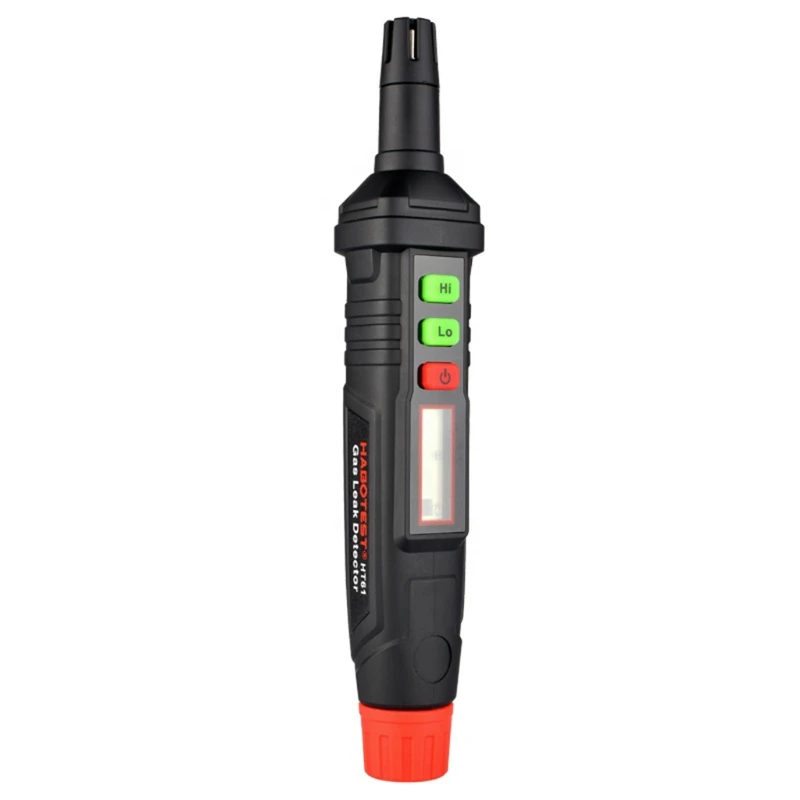 Detector de fugas de Gas portátil, rastreador de Gas Natural de mano, alta sensibilidad con pantalla LCD, alimentado por batería, Gas glp LNG